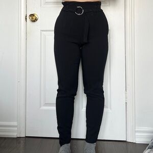 Dynamite Black Belted Skinny Pants
